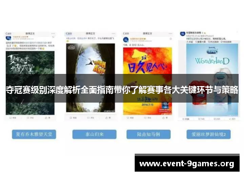夺冠赛级别深度解析全面指南带你了解赛事各大关键环节与策略